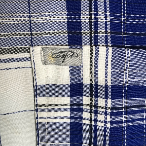 CalTop Mens Sz 4X Short-Sleeve Plaid Shirt - Picture 5 of 5